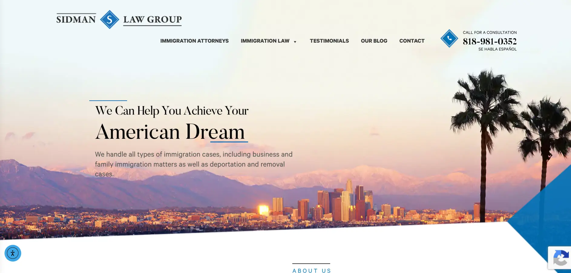 Immigration Law Firm Website