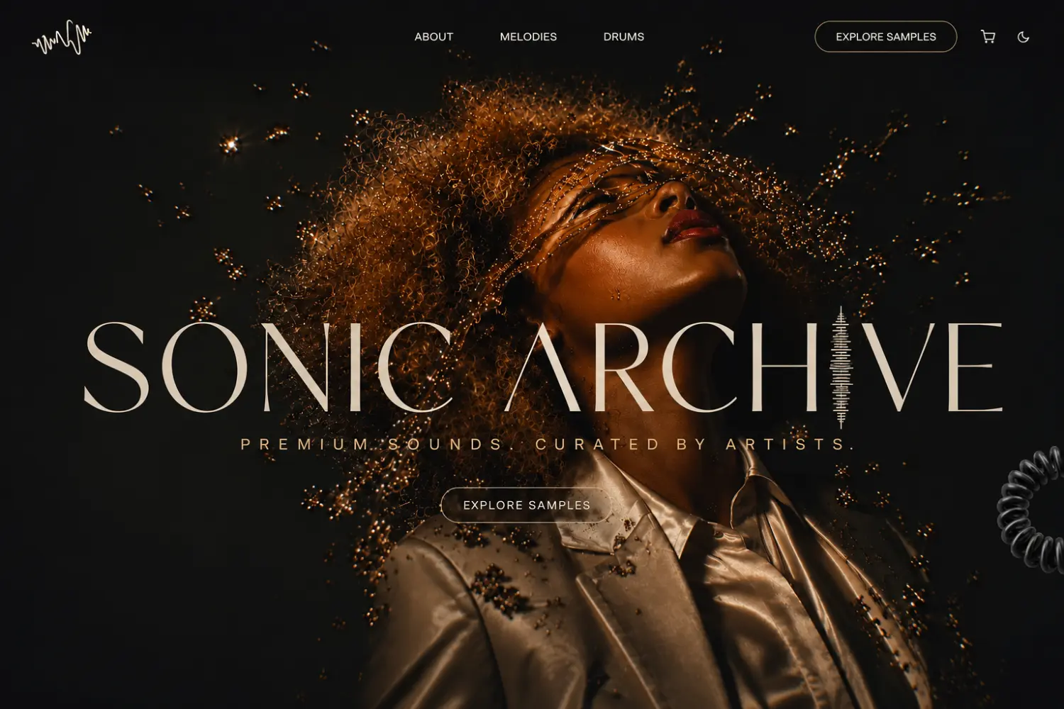 Website design mockup